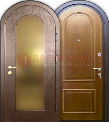 Металлическая арочная дверь ДА-12 в банк в Хотьково