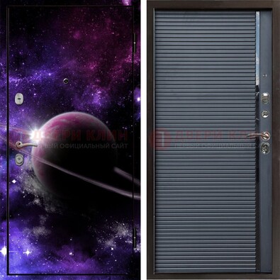 Металлическая дверь с фотопечатью Сатурна ДФ-20 в Хотьково