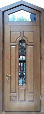 Железная дверь Винорит с фрамугой для частного дома ДФГ-34 в Хотьково