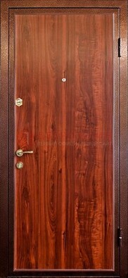 Коричневая входная дверь с ламинатом ДЛ-19 в Хотьково