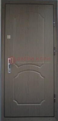 Темная входная дверь с МДФ ДМ-169 в Хотьково