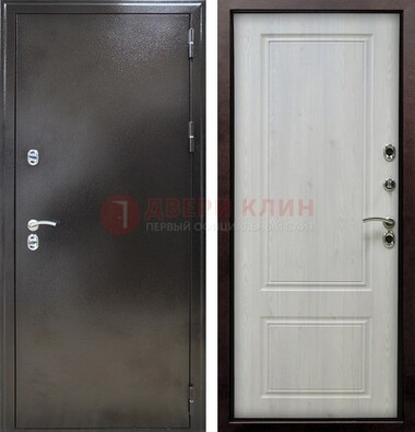 Коричневая железная дверь с МДФ ДМ-170 в Хотьково