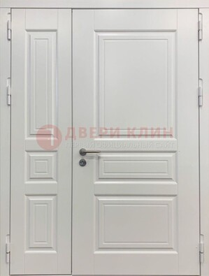 Полуторная светлая металлическая дверь с МДФ ДМ-336 в Хотьково