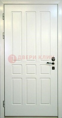 Белая стальная дверь с МДФ ДМ-36 в Хотьково