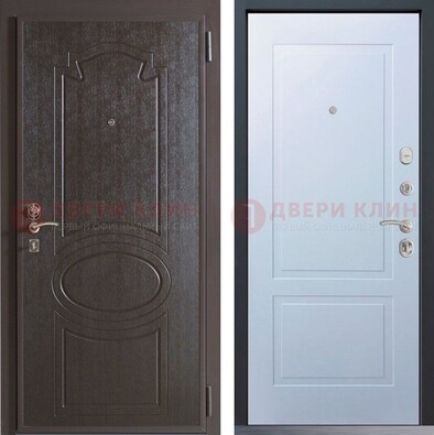 Квартирная железная дверь с МДФ панелями ДМ-380 в Серпухове