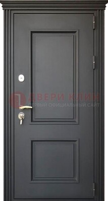 Чёрная дверь с МДФ ДМ-520 в Хотьково
