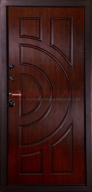 Темная стальная дверь с МДФ ДМ-58 в Хотьково