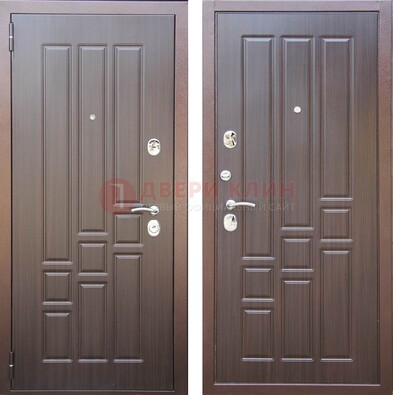 Теплая металлическая дверь с МДФ с двух сторон ДМ-80 в Хотьково