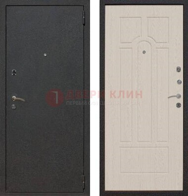Серая входная дверь с порошковым покрытием МДФ внутри ДП-129 в Хотьково