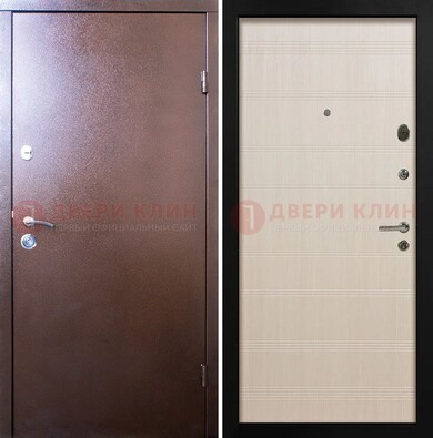 Входная дверь с порошковым покрытием и терморазрывом МДФ ДП-210 в Хотьково