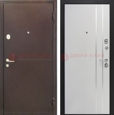 Входная дверь с порошковым покрытием с МДФ с молдингами ДП-232 в Хотьково