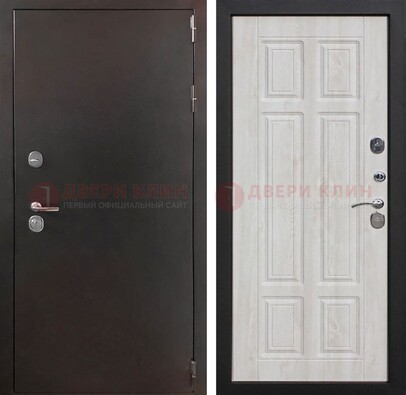 Стальная дверь с порошковым напылением с филенчатой МДФ ДП-238 в Хотьково