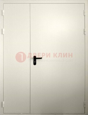 Белая противопожарная двупольная дверь ДПМ-02/60 в Хотьково