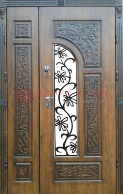 Морозостойкая металлическая парадная дверь ДПР-12 в Хотьково