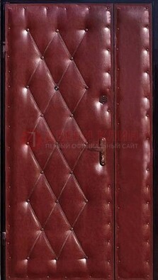 Бордовая тамбурная дверь ДТМ-25 