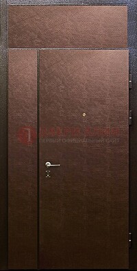 Тамбурная дверь с верхней фрамугой с винилискожей ДТМ-7 в Краснодаре