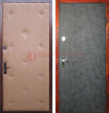 Светлая металлическая дверь с винилискожей ДВ-5 в Тамбове