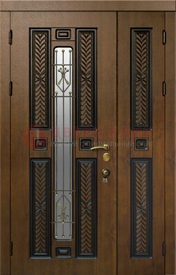 Полуторная входная дверь с виноритом ДВТ-169 в Хотьково