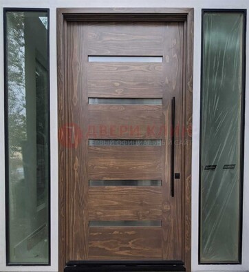 Железная дверь с виноритом и фрамугами ДВТ-189 в Хотьково