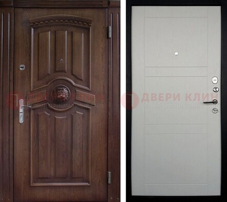 Темная входная дверь с виноритом ДВТ-216 в Хотьково