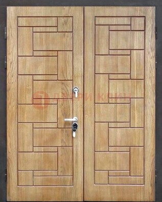 Светло-коричневая стальная дверь с виноритом ДВТ-245 в Хотьково