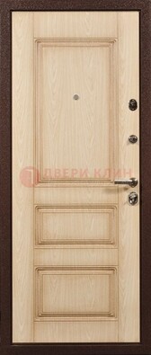 Светлая входная дверь с виноритом ДВТ-24 в Хотьково