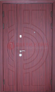 Красная железная дверь с виноритом ДВТ-3 в Хотьково