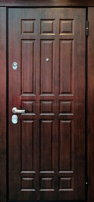 Темная стальная дверь с виноритом ДВТ-45 в Хотьково