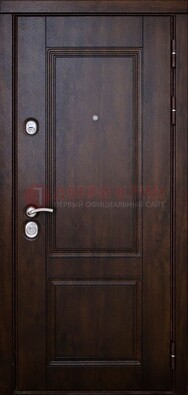 Темная железная дверь с виноритом ДВТ-4 в Хотьково