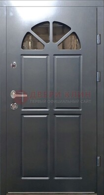 Темная входная дверь с виноритом и терморазрывом ДВТ-64 в Хотьково