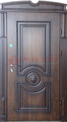 Темная дверь с виноритом и терморазрывом в цвете Венге ДВТ-65 в Хотьково