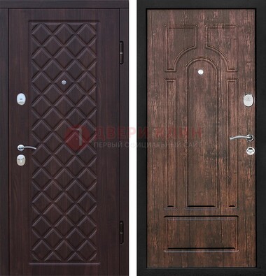 Филенчатая железная дверь с виноритом ДВТ-68 в Хотьково
