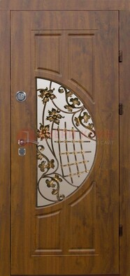 Стальная филенчатая дверь с виноритом и МДФ ДВТ-84 в Хотьково