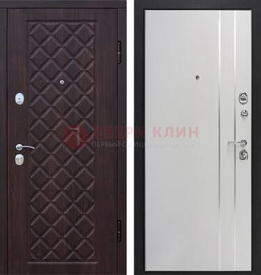 Железная входная дверь с виноритом и МДФ с молдингами ДВТ-87 в Хотьково