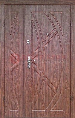 Железная тамбурная полуторная дверь с МДФ ПЛ-7 в Хотьково
